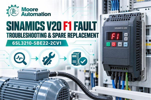 Siemens SINAMICS V20 F1 Fault Troubleshooting and Spare Replacement Guide